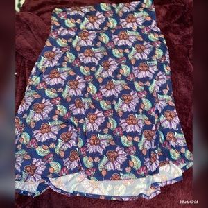 Lularoe Floral Azure Skirt
